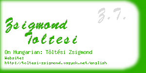 zsigmond toltesi business card